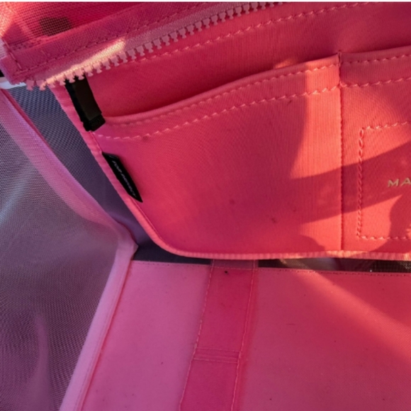 Marc Jacobs Tote Bag Pink Tote Bag In Very E.U.C With Dustbag Medium Size - Picture 13 of 16